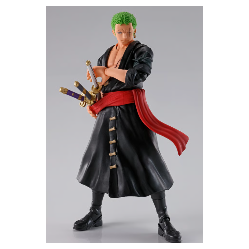 S.H.FIGUARTS ONE PIECE - RORONOA ZORO (THE RAID ON ONIGASHIMA) ACTION FIGURE BY BANDAI TAMASHII